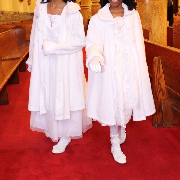 Dress coat for Girl with flower. This coat was worn once during a photo shoot - Picture 8 of 8